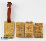 Collection of Tommy Horton PGA European Golf Tour Members Money Clips and bag tag (4) for 1992, 1994