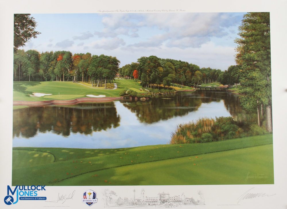 2012 Ryder Cup Medinah Signed Ltd ed Official Print - signed by Jose Maria Olazabal European