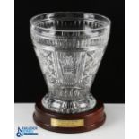 1999 Ryder Cup (The Country Club Brookline USA) extremely large and imposing lead crystal vase -