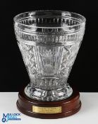 1999 Ryder Cup (The Country Club Brookline USA) extremely large and imposing lead crystal vase -