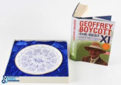 Geoffrey Boycott The Best XI Signed Book, 2008 with bold signature to title page with a Coalport