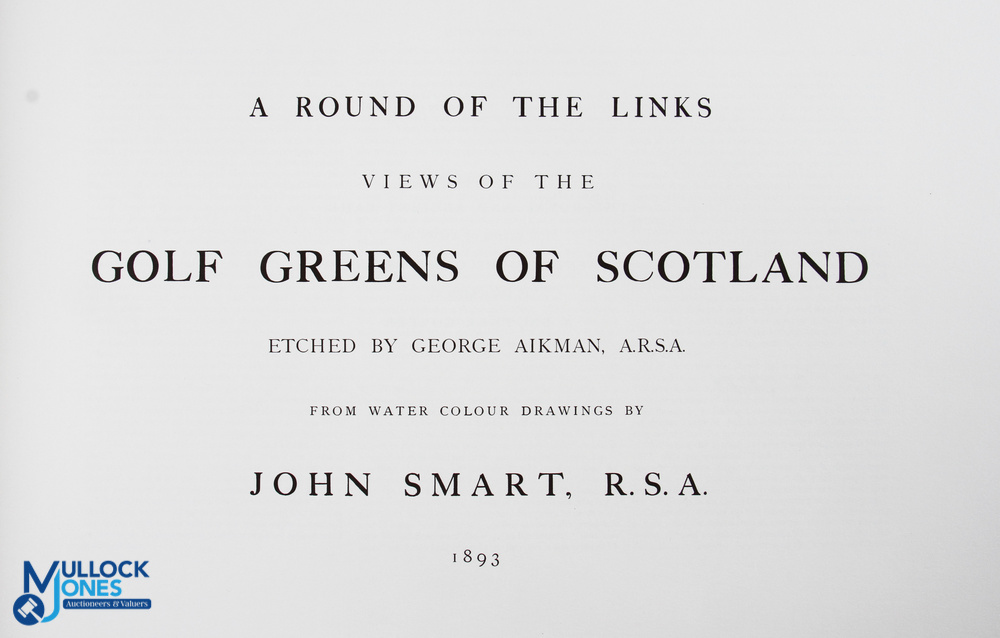 Smart, John - "The Golf Greens of Scotland' published in 1986 facsimile of the original dated 1893 - Image 3 of 3
