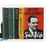 Period Henry Longhurst Golf Books, a good selection to 1963 include Spice of Life - first end page