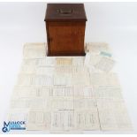 c1940-1970 - large Collection of Period Golf Scorecards and club rules, all with an oak Devon County