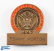 1997 USGA Senior Open Championship Players Tournament badge engraved Tommy Horton and won by