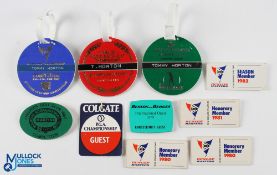 Interesting Collection of Tommy Horton PGA Tournament Players Bag Tags from late 1970s early 1980s