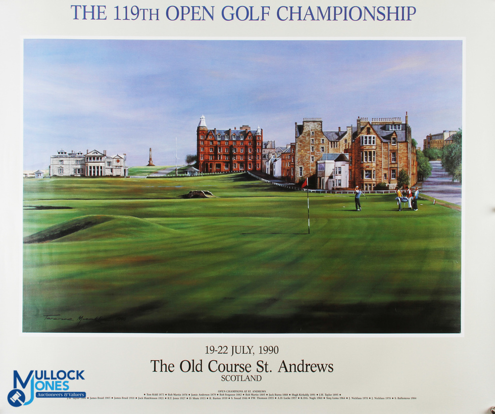 3x St Andrews Golf Prints/Posters, to include a photographic image of St Andrews - size #43cm x