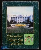 1979 Ryder Cup Greenbrier Golf Tournament Programme signed by both teams and officials - signed by