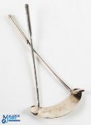 Interesting Silver Plate Golf Club Cake/Sandwich server fitted with early and elegant Longnose