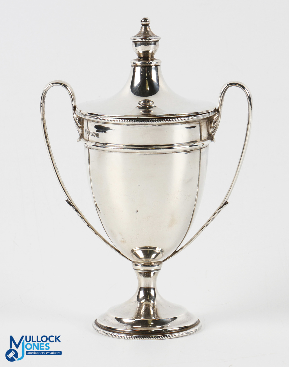 Lagos Golf Club 'The Governor's Cup' May 1938 Hallmarked Silver Trophy twin handled with lid, - Image 2 of 2