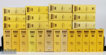 1979-2002 Wisden Cricket Cricketers Almanacs, to include 1979, 1980, 1981, 1983, 1986, 1987, 1989,