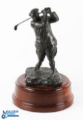 Harry Vardon 6x Open Golf Champion Large Bronze Golfing Figure by Renowned Sculptor Maureen Ratel (