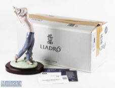 Lladro Porcelain 'On The Green' Golfing Figure model 06032, housed in makers box with paperwork