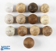 12x Various Square Mesh and Dimple Used Golf Balls (12) to incl 9x square mesh, 2x Silver King one