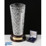 1996 PGA Cup Matches (Gleneagles) Lead Crystal Vase et al (2) - given to players and officials c/w