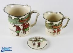Royal Doulton Golfing Series Ware Ceramics (3) - including a jug with extensive reconstructed