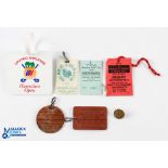 PGA of America Golf Tags, Admission Tickets, Bag Tags, to include a PGA tag for Dick Baxter golf