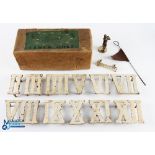 Period Northwood Clockwork Golf Garden Set, a complete set of cast Roman Numerals with flag in