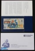 Jack Nicklaus signed Royal Bank of Scotland £5 bank note issued to commemorate Jack Nicklaus 40th