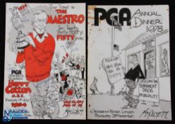 1984 Henry Cotton MBE Signed PGA Annual Dinner and Awards Menu held in his Honour and Celebrating