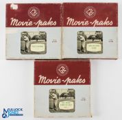 Collection of Tommy Armour Play Your Best Golf Movie-Paks 16mm Silent Film Reels (3) to incl The
