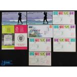 1978 Royal Jersey Golf Club Centenary FDC Collection incl one with 4x notable signatures (10) -