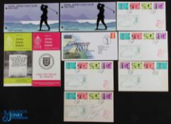 1978 Royal Jersey Golf Club Centenary FDC Collection incl one with 4x notable signatures (10) -