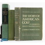 Collection of Early Classic American Golf History Books (3) - 2x Herbert Warren Wind "The Story of