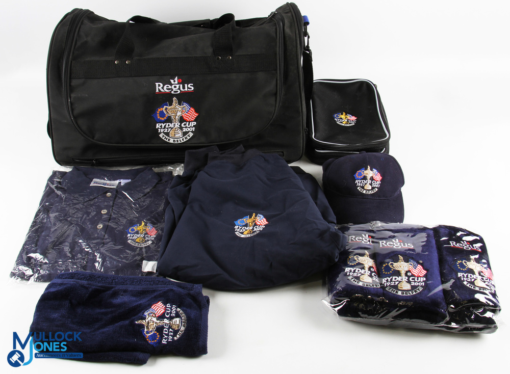 Rare 2001 Postponed Ryder Cup The Belfry Regus Sponsors Golf Collection (6) to incl large Players