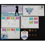 Collection of Royal Jersey Golf Club Centenary Items (12) - to incl 3x various FDC and Jersey Post