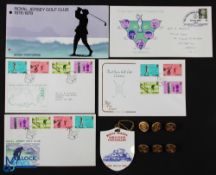 Collection of Royal Jersey Golf Club Centenary Items (12) - to incl 3x various FDC and Jersey Post