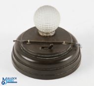 1920/30s Stesco Series Bakelite and Glass Golf Ball bedside light - c/w glass 50/50 style square
