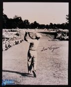 Ben Hogan signed Famous "One Iron" Golf Shot Photograph from his victory in the 1950 US Open