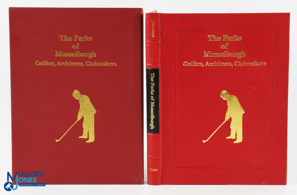 Adams, John The Parks of Musselburgh Golfers, Architects, Club Makers leather bound 1st 1991