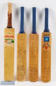 1992-1996 Pakistan Miniature Signed Cricket Bats, an England v Pakistan 1992 signed by Pakistan, a