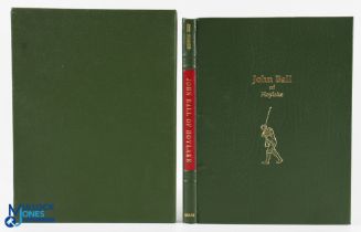 Behrend, J signed - John Ball of Hoylake leather bound 1st ed 1989 authors presentation copy
