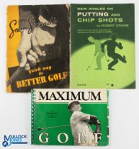 Golf Instruction Books - interesting collection to include Sam Snead's "Quick Way to Better Golf"