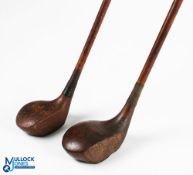2x Socket Drivers - a large Harry Vardon Signature driver with horn sole insert signs of use (no