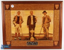 Tony Jacklin Signed Original "Classic Golf Marquetry" Picture titled The Ryder Cup - Goodwill and