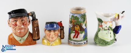Golf Collectibles Ceramic Toby Jugs & Golf Theme Jugs, with noted items of Royal Doulton 7684 The