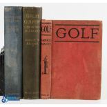 Collection of Early 20thc Golf Instruction Books (3) Harry Vardon "The Complete Golfer" 3rd ed