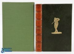 Vardon, H - "My Golfing Life" reprinted and published 1985, deluxe leather ltd edition 167/200, in