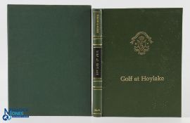 Behrend, John & Graham, John signed - "Golf at Hoylake' rare deluxe leather ltd ed 1990 signed by