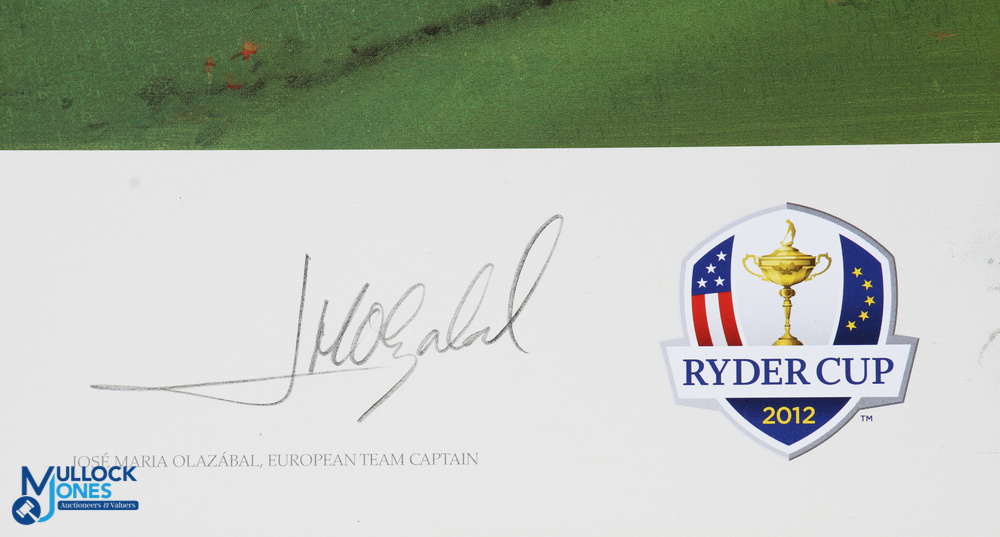 2012 Ryder Cup Medinah Signed Ltd ed Official Print - signed by Jose Maria Olazabal European - Image 3 of 4