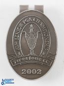 2002 Senior PGA 63rd Championship Golf Tournament Money Clip - played at Firestone Country Club