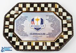 Rare 2014 Ryder Cup Gleneagles Mackenzie-Childs USA large decorative serving platter - the