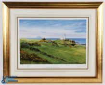 1997 Richard Chorley limited edition Signed Turnberry Ailsa Course Print, ltd ed No.717 /850, well