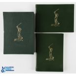 Harold Riley - Rare 1997 Ryder Cup ltd ed signed boxed set containing 2x Leather and Gilt Bound