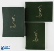 Harold Riley - Rare 1997 Ryder Cup ltd ed signed boxed set containing 2x Leather and Gilt Bound