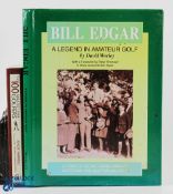 2x Interesting Signed Modern Golf Books - David Worley "Bill Edgar - Legend in Amateur Golf" 1st